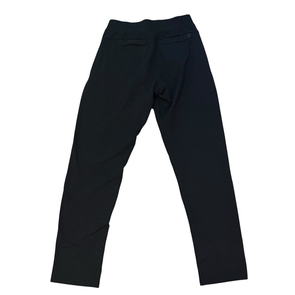Public Rec Black Drawstring Open Hem Pants Double Zipper Front Pockets 30x30*